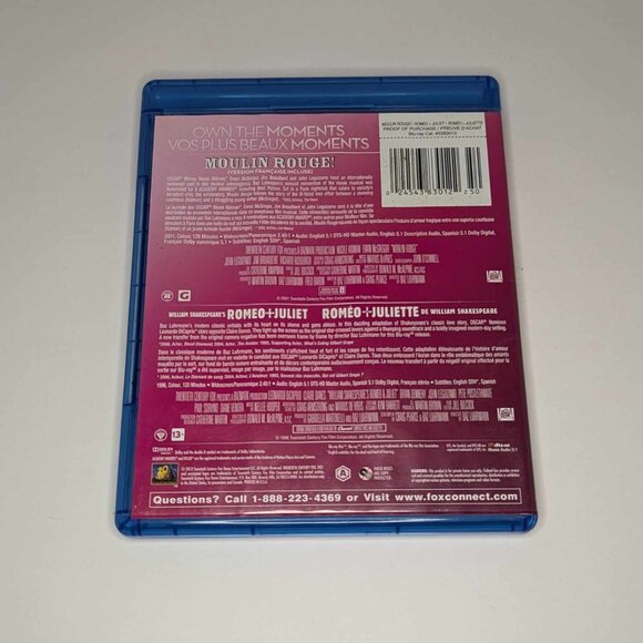 Moulin Rouge and Romeo & Juliet Combo *Blu-ray* 4 FOR $20 - Picture 2 of 2